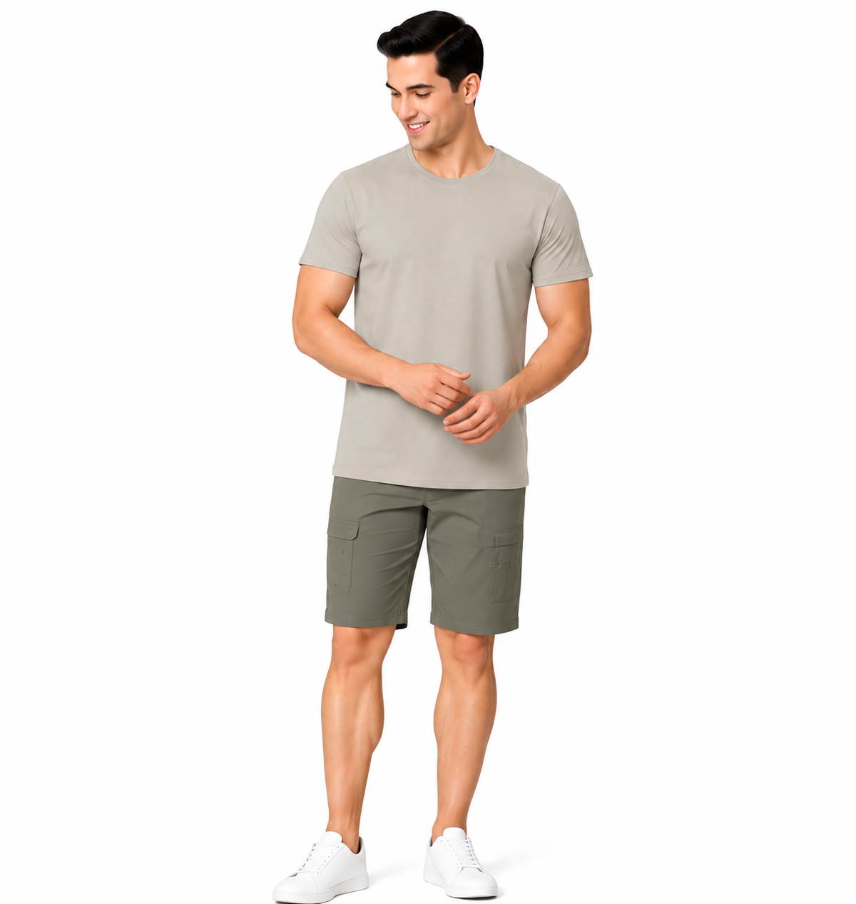 Premium Crew Neck T-Shirt Smoked Grey