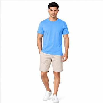 Premium Crew Neck T-Shirt Baby Blue