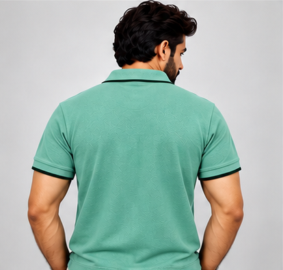 Premium Polo Cotton Combo Diesel Blue , Aqua Green , Bottle Green with Chest Pocket