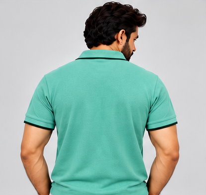 Premium Polo Cotton Combo Grey , Aqua Green , Red with Chest Pocket