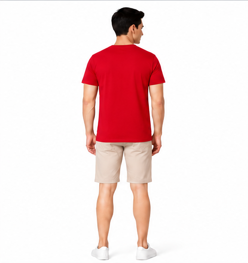 Premium Crew Neck T-Shirt Red