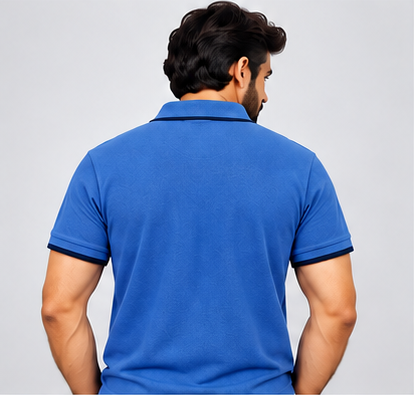 Premium Polo Cotton Combo Baby Blue , Grey , Bottle Green with Chest Pocket