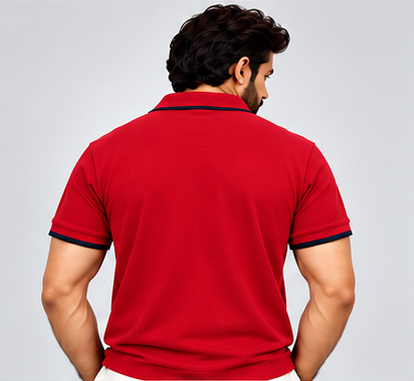 Premium Polo Cotton Combo Mustard Yellow , Bottle Green , Red with Chest Pocket