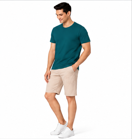 Premium Crew Neck T-Shirt Peacock Green