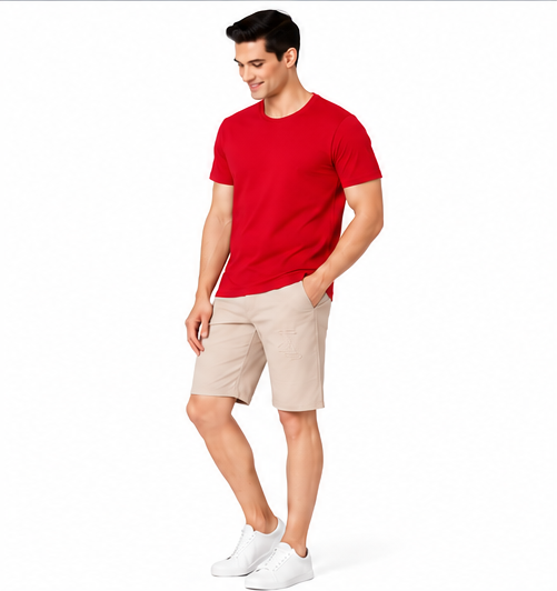 Premium Crew Neck T-Shirt Red