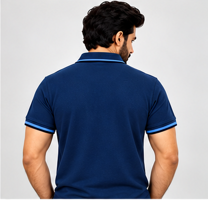Premium Polo Cotton Combo Baby Blue , Diesel Blue , Aqua Green with Chest Pocket
