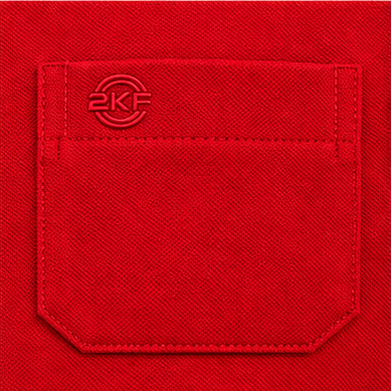 Premium Polo Cotton Combo Red and Baby Blue with Chest Pocket
