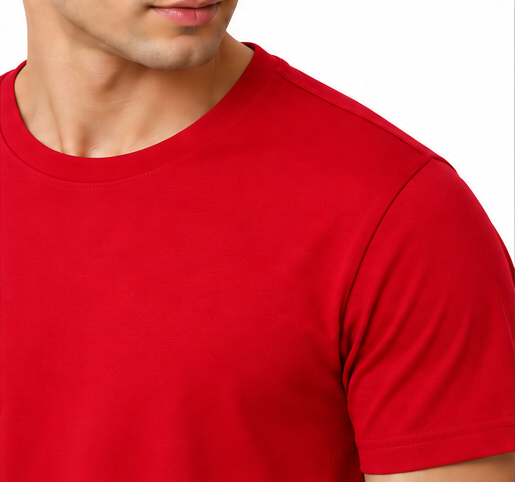 Premium Crew Neck T-Shirt Red