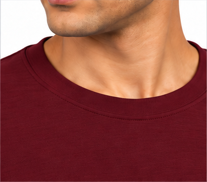 Premium Crew Neck Full Sleeve t-Shirt Maroon