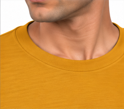 Premium Crew Neck Full Slevee T-Shirt Mustard Yellow