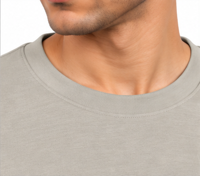 Premium Crew Neck Full Sleeve T-Shirt Smoked Grey