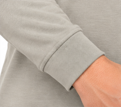 Premium Crew Neck Full Sleeve T-Shirt Smoked Grey
