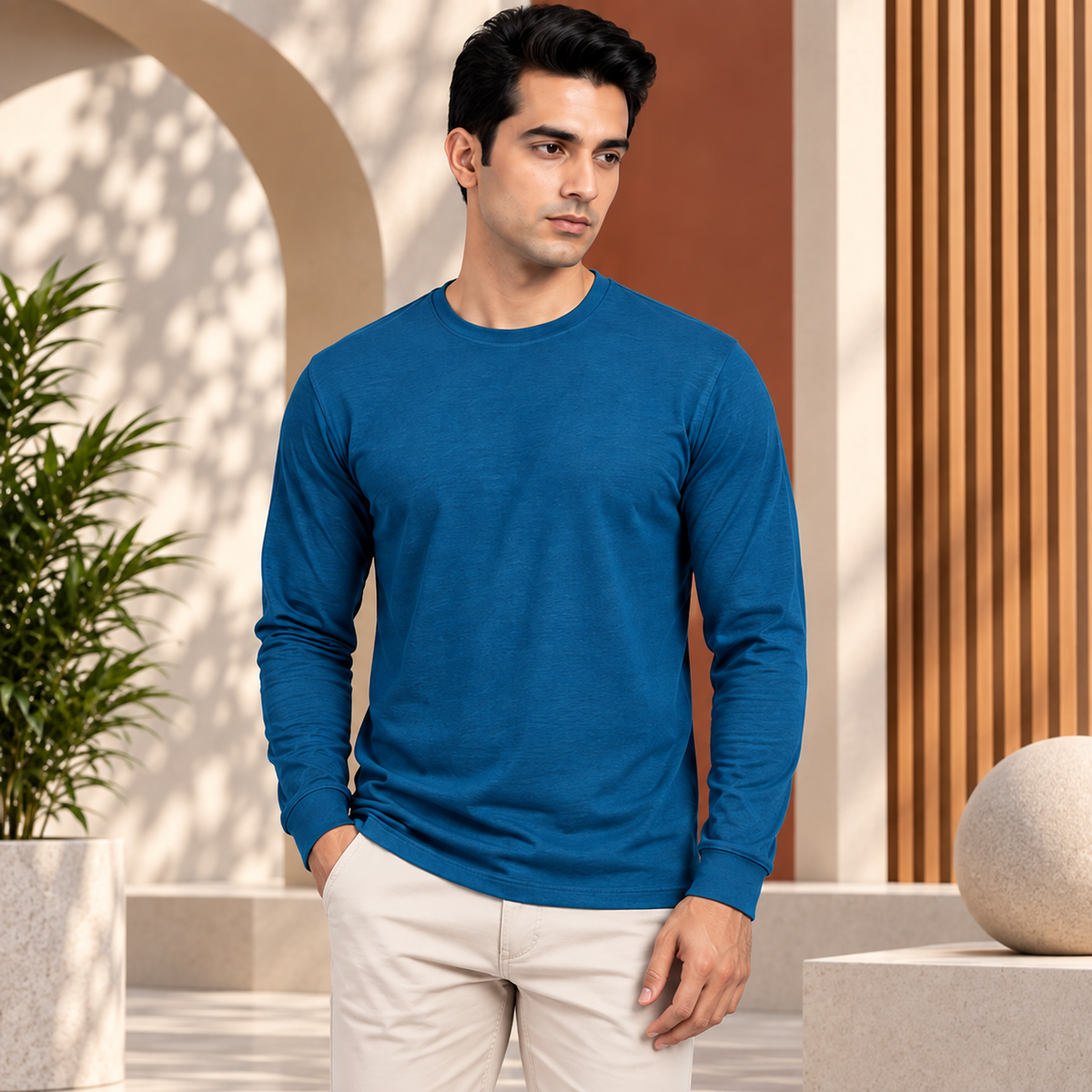 Combo of Premium Aqua Green Polo , Lavender T-Shirt , Peacock Green Full Sleeve T-Shirt
